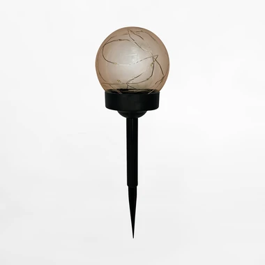 Venkovní solární lampa IP44 tmavě šedá 33 cm