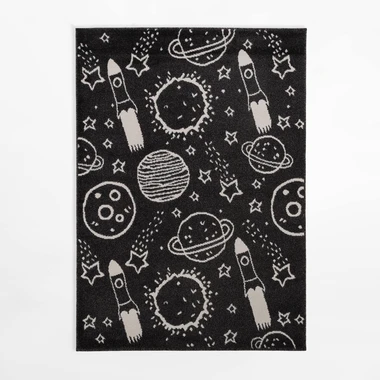 Koberec se vzorem vesmíru HAPPY, 120x170 cm