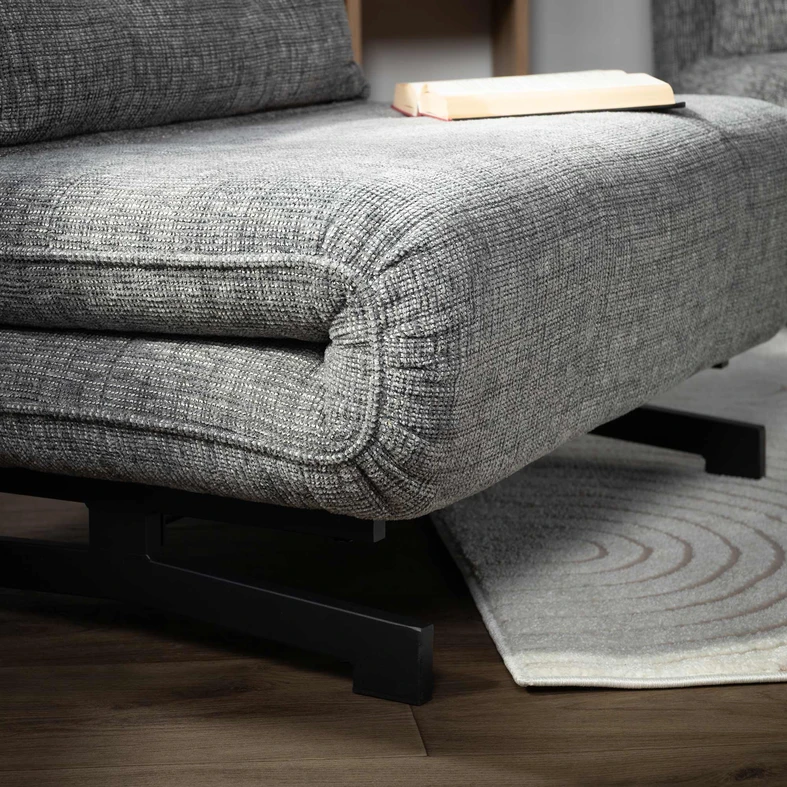 Sofa 92 cm rozkładana PIMIO szara Rozkládací pohovka PIMIO 92 cm šedá