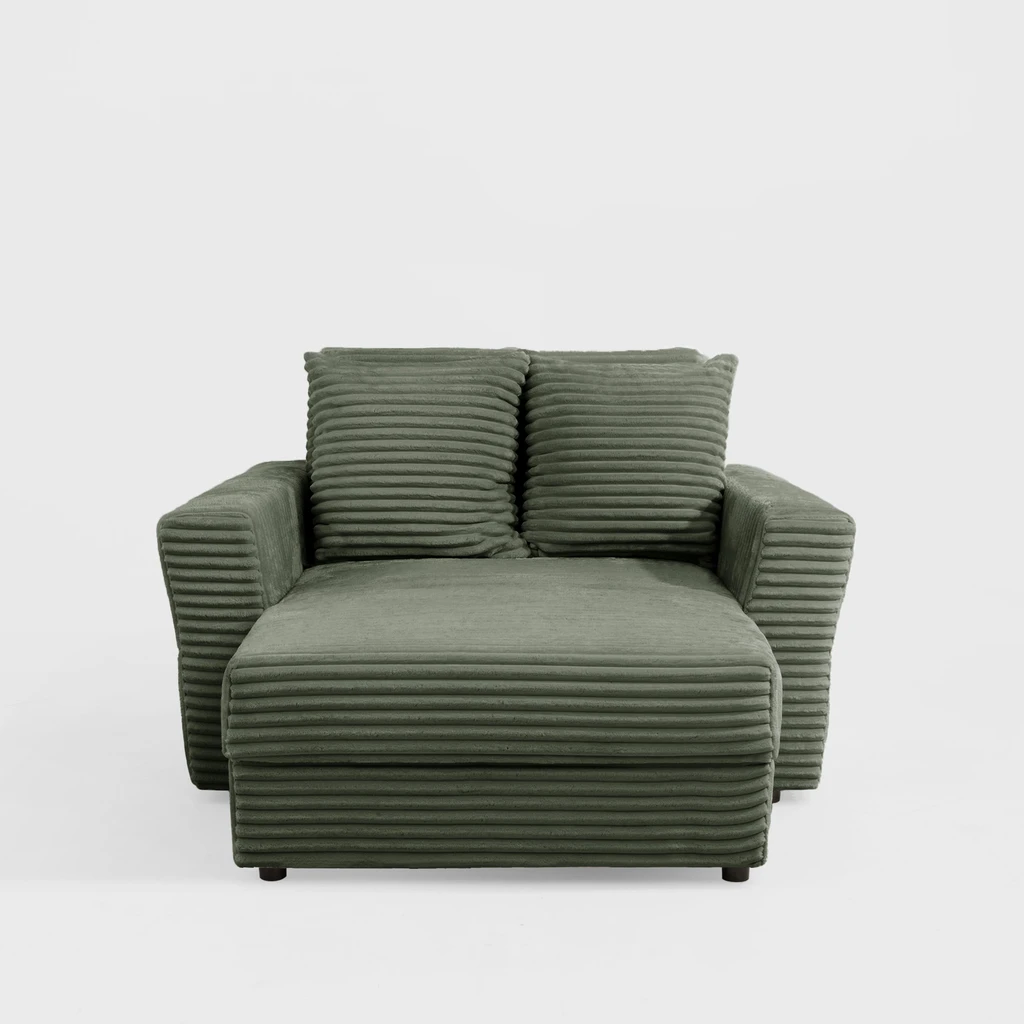 Křeslo loveseat zelené NOEMI