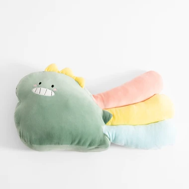 Plyšový polštářek dinosaur RAINBOW 25x55 cm