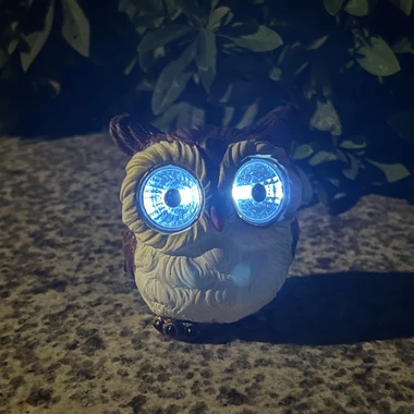 Dekorativní LED solární lampa IP44 SOVA