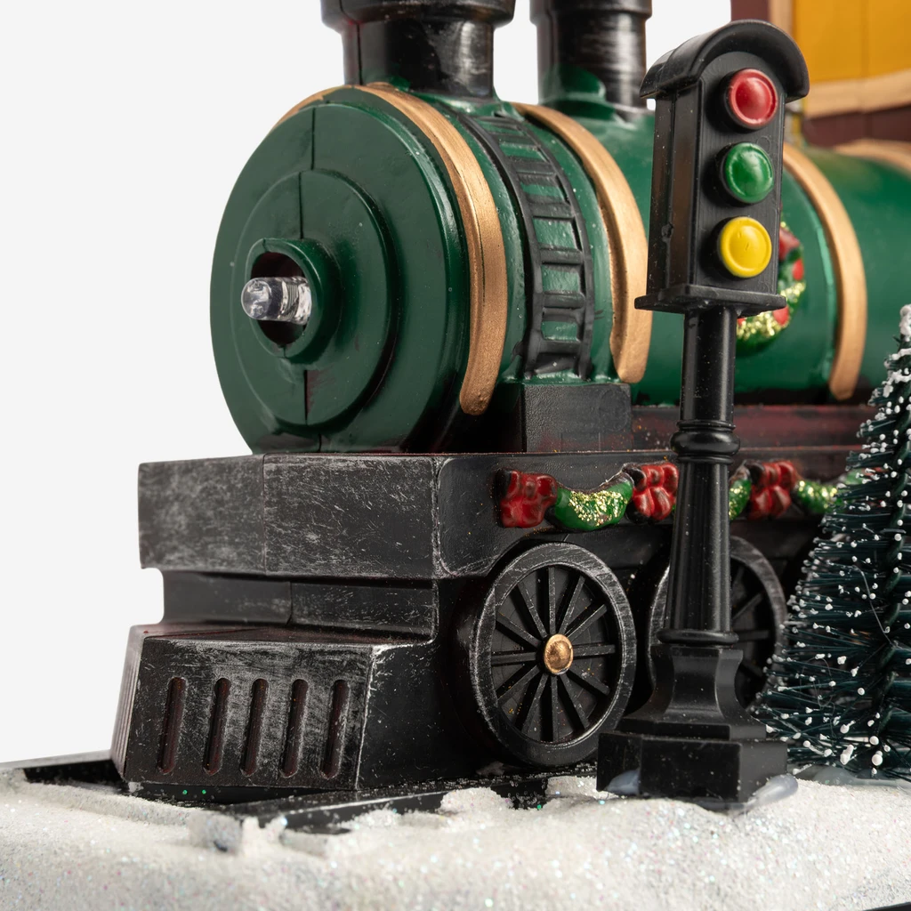Dekorace sváteční LED, lokomotiva, MIX
