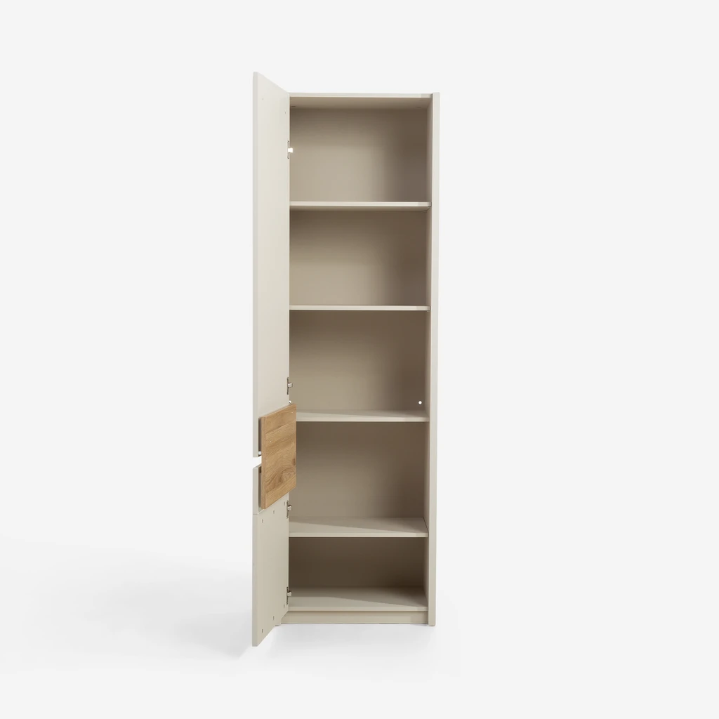 1-dveřová šatní skříň s osvětlením OAK SQUERE.
