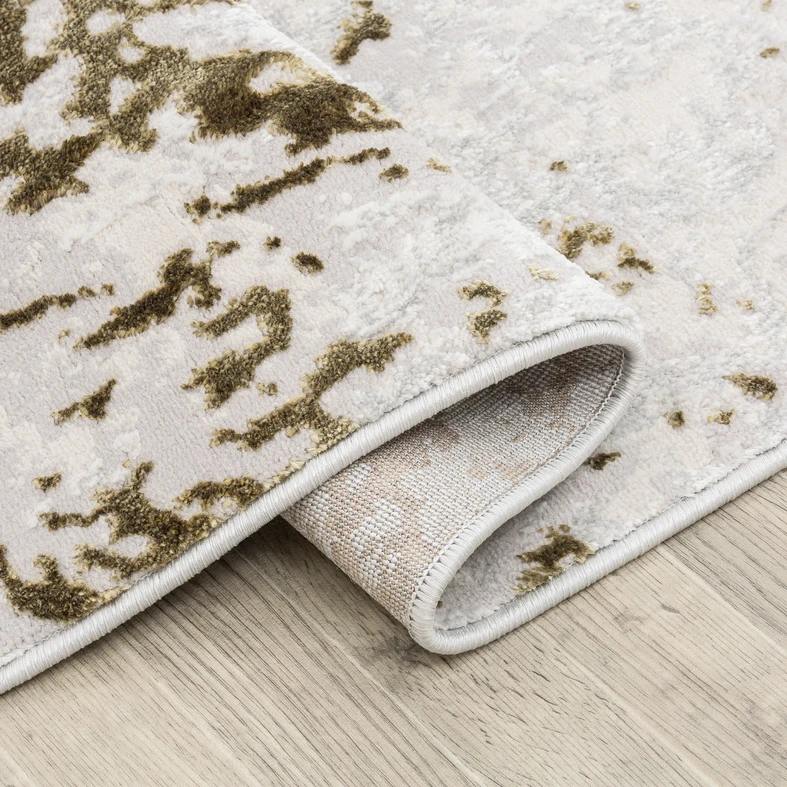 Abstraktní zlatý koberec SUNSET 120x170 cm