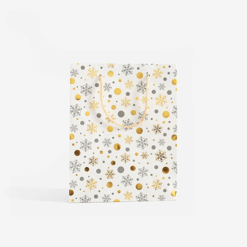 Vánoční dárková taška hvězdičky S MIX