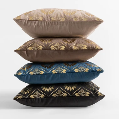 Tmavě modrý dekorační povlak na polštář DEKAR 45x45 cm