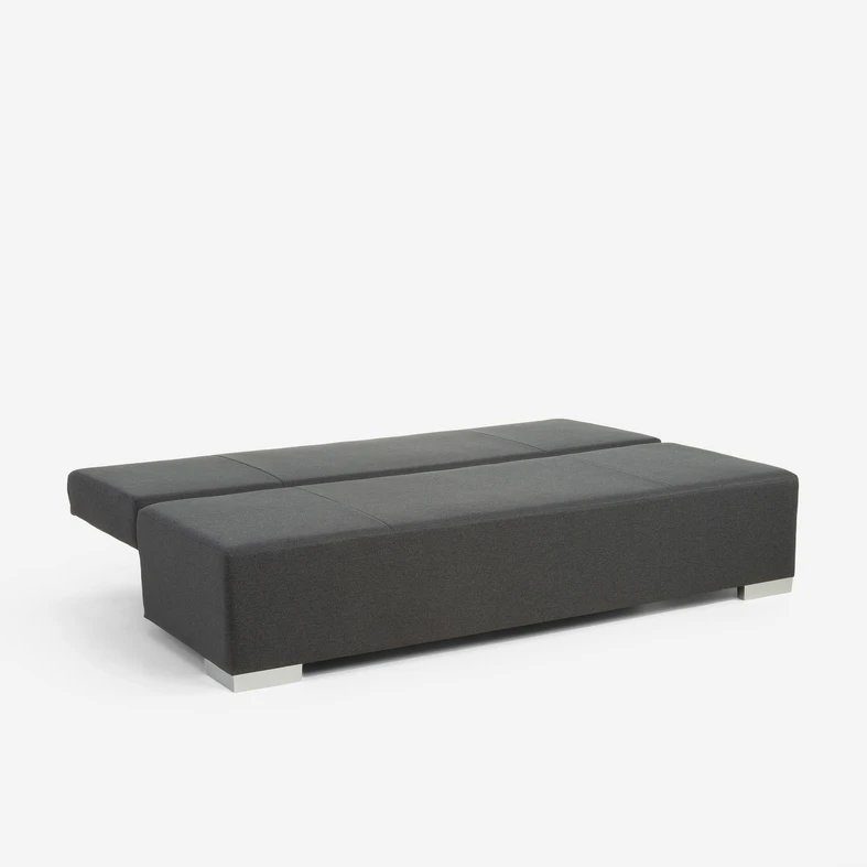 Třímístná rozkládací pohovka BORGO černo-šedá