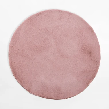 Kulatý koberec RABBIT, růžový, 120 cm