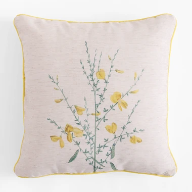 Žlutý povlak na polštář WILDFLOWER 45x45 cm