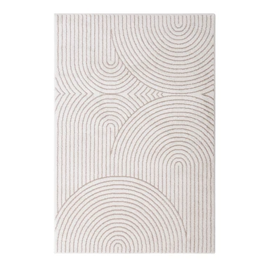 Moderní krémový koberec do obývacího pokoje RIMINI 200x290 cm