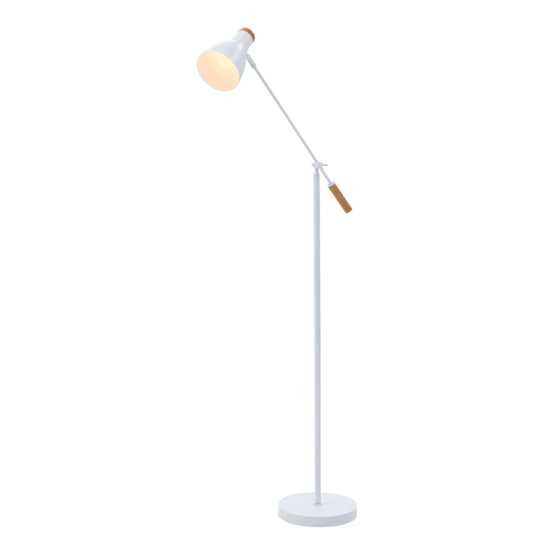 Skandinávská stojací lampa bílá JOSE