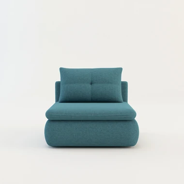 Rozkládací 1 místná pohovka ELIAS I modrá