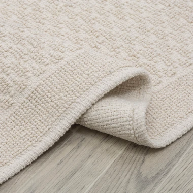 Krémový koberec do ložnice OSLO 50x80 cm