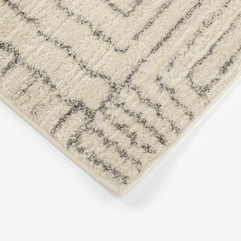 Koberec s geometrickým vzorem LISA krémový 120x170 cm