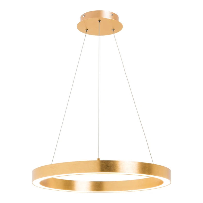 Zlaté závěsné LED svítidlo CARLO 60 cm
