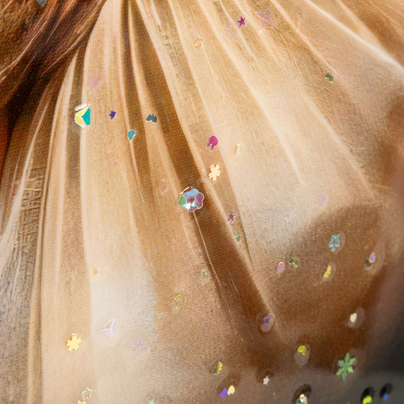 Obraz na plátně, holčička s pejskem 60x60 cm