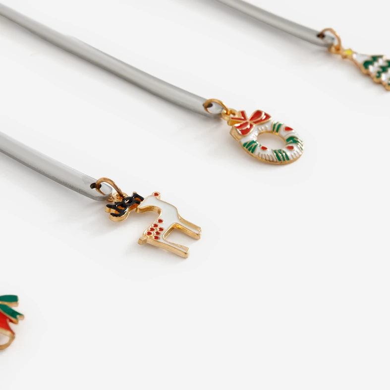 Sada vidliček s přívěsky CHRISTMANS 4 ks