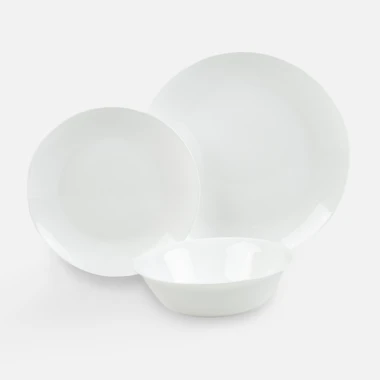 Bílý dezertní talíř ZURIA 21,6 cm