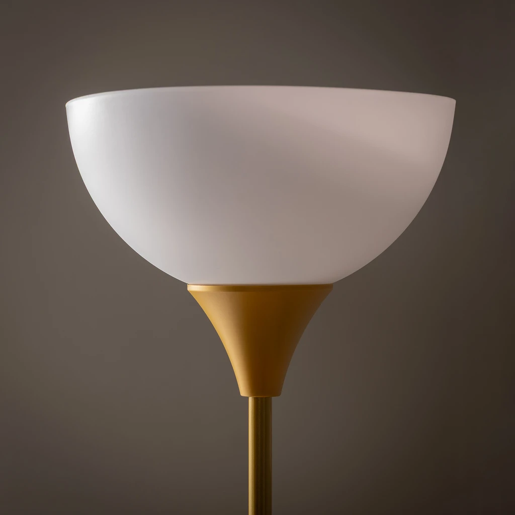 Stojací lampa zlatá PESO