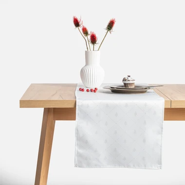 Běhoun s bílými stromečky LUMINE 40x120 cm