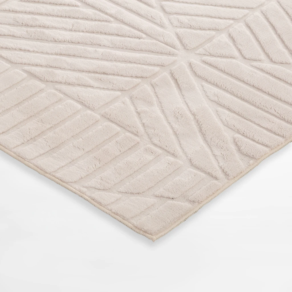 Moderní koberec MODERNO, krémový, 120x160 cm