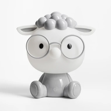 Noční lampička LED šedá OVCE