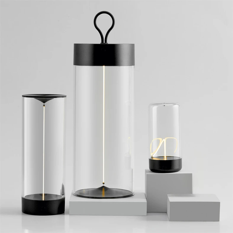 Venkovní stolní lampa s vláknem ESTERNO 24 cm