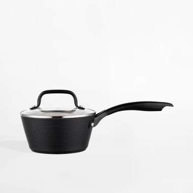 Hliníkový kastrol s poklicí CARINA BLACK 1 l