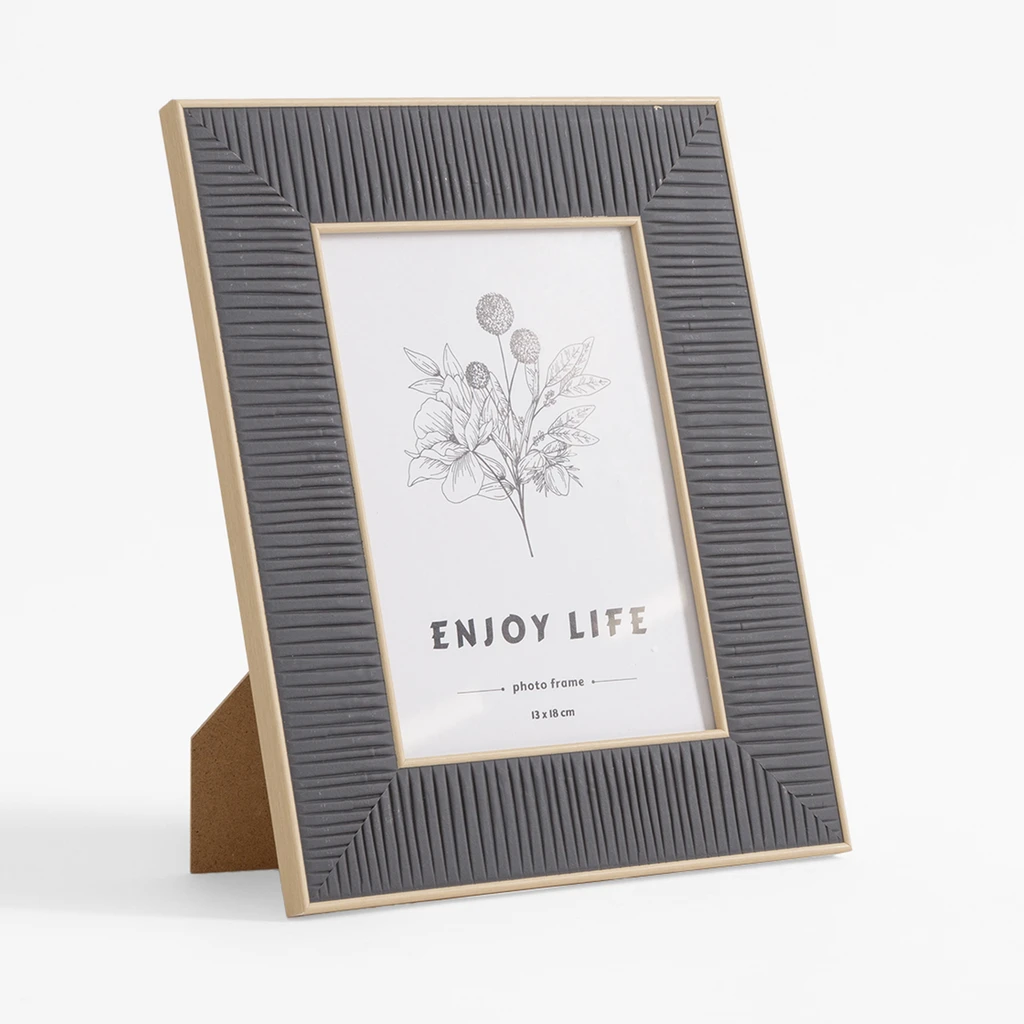 Černý boho fotorámeček 13x18 cm