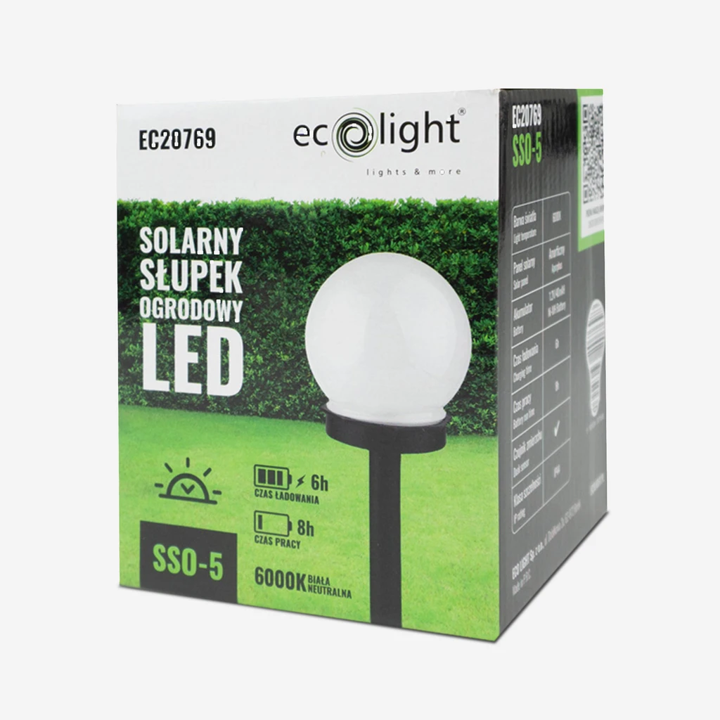 Lampa zewnętrzna SSO-5 typu słupek o klasie szczelności (IP44) jest niezastąpiona, jeśli chcesz oświetlić ogrodowe alejki, podjazd lub ścieżkę prowadzącą do tarasu.