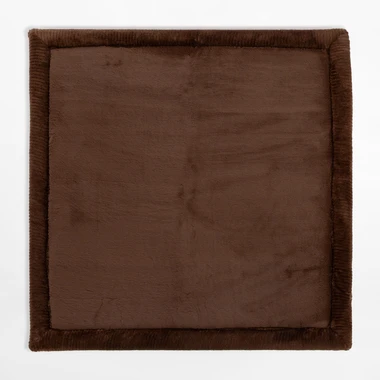 Hnědý čtvercový koberec PUFFY SOFT 80x80 cm