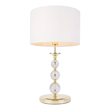 Bílo-zlatá stolní lampa REA II