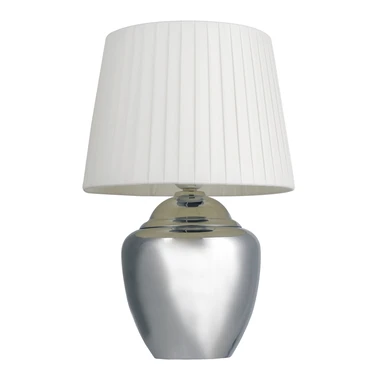 Bílá stolní lampa v klasickém stylu PTL03SW