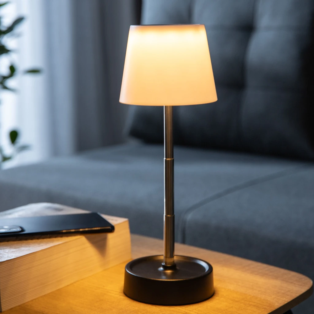 Výškově nastavitelná stolní LED lampa s USB nabíjením
