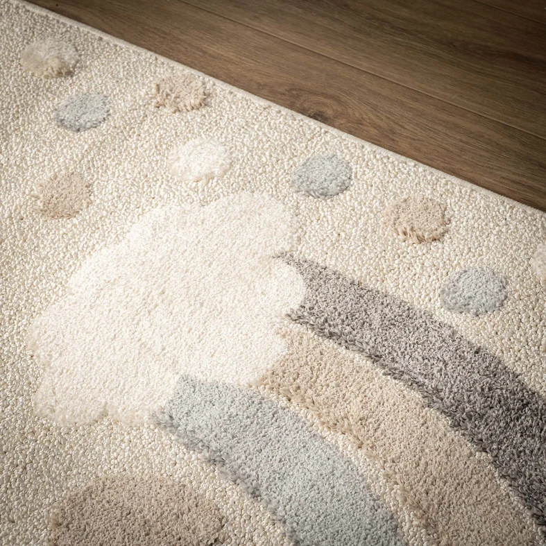 Dywan kremowy do pokoju dziecięcego