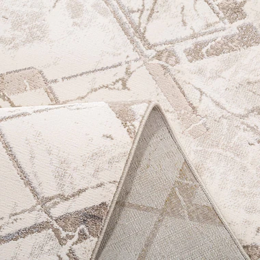 Krémový koberec s kosočtverci SPAZZIO 120x170 cm