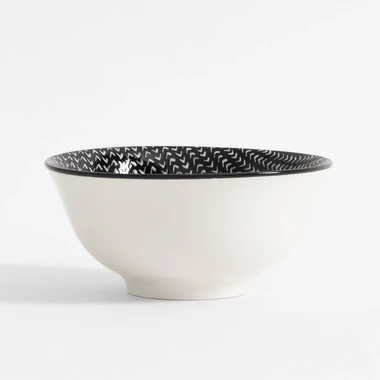 Porcelánová miska ALORA bílo-černá 650 ml