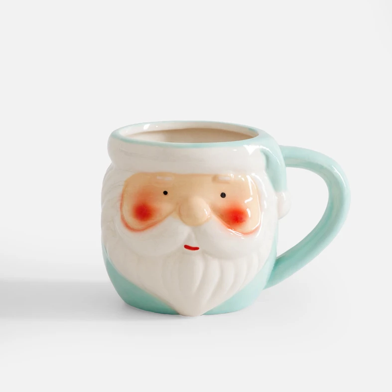 Zelený vánoční hrnek SANTA CLAUS 330 ml