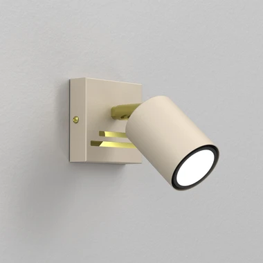 Béžovo-zlaté nástěnné svítidlo bodovka STRIPER