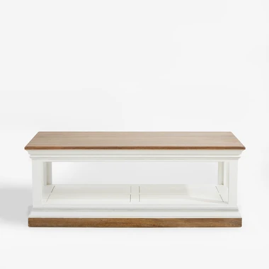 Rustikální konferenční stolek starý ořech ALVERA 120 cm