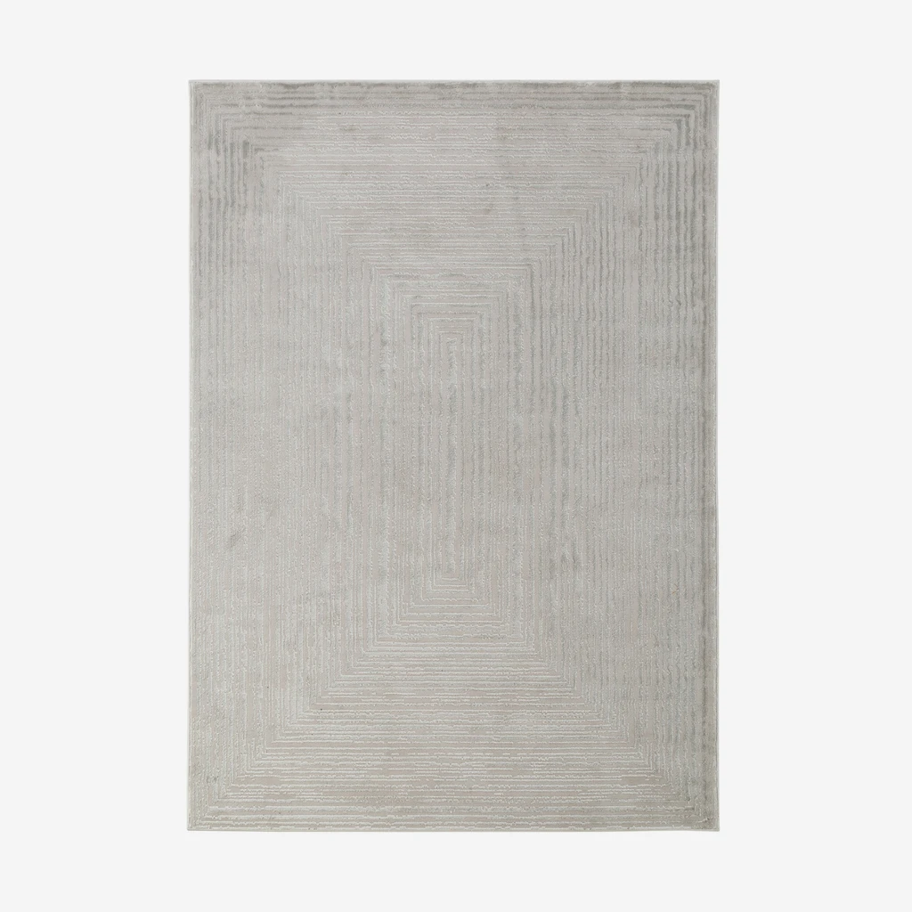 Koberec s geometrickým vzorem BUTIQUE šedý 160x230 cm