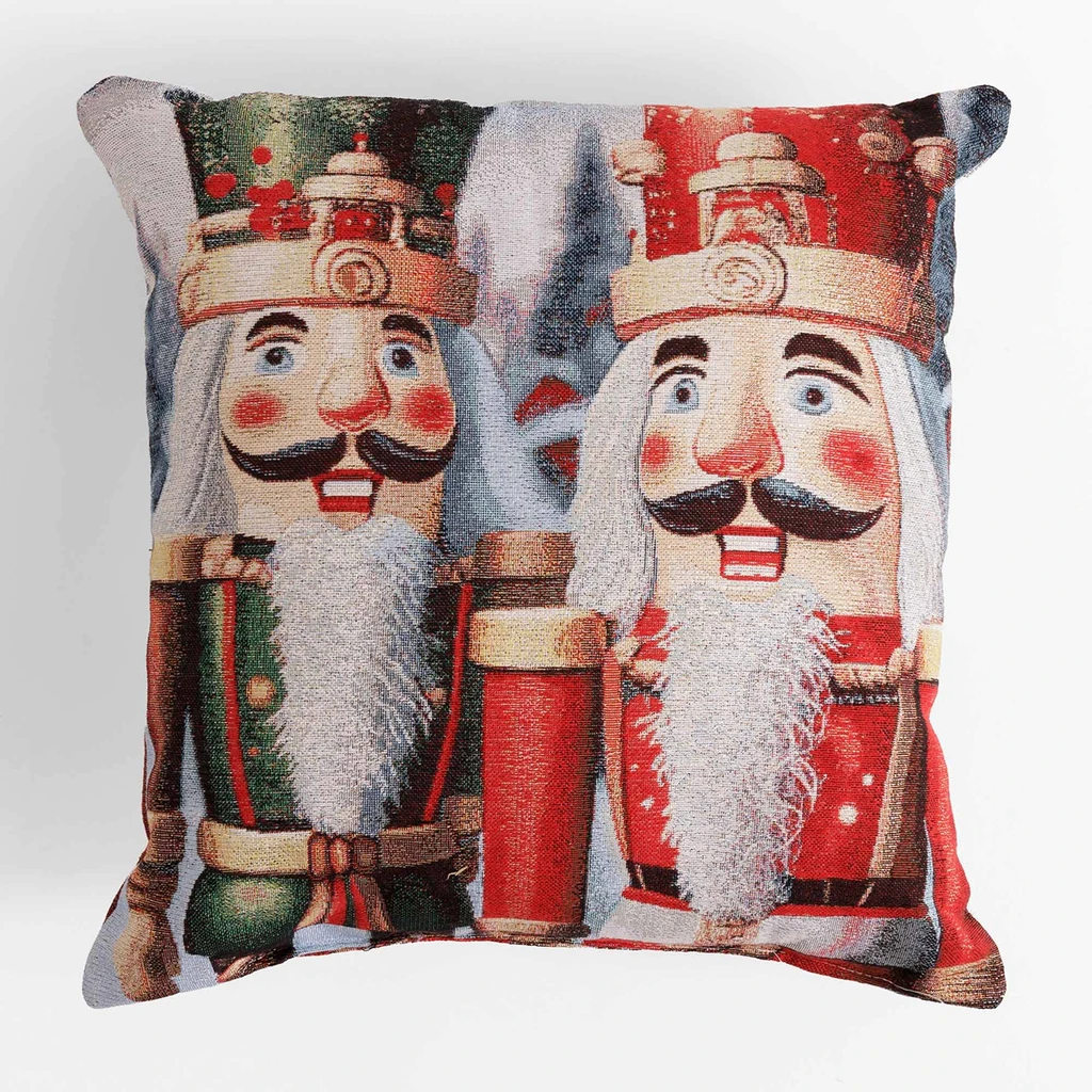 Vánoční polštář Louskáček FROSTY 43x43 cm