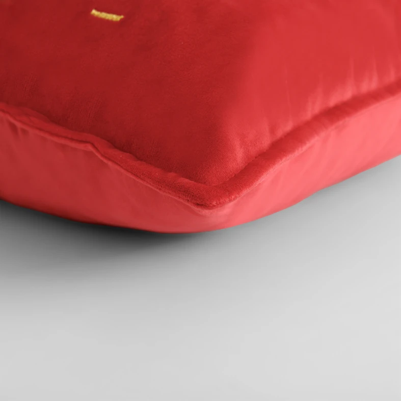 Povlak na polštář s soby červený TWINKLE 45x45 cm