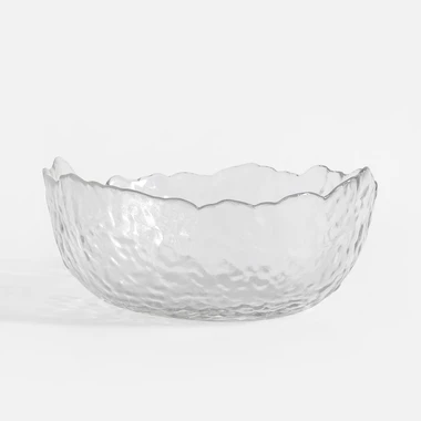 Strukturovaná skleněná mísa 1050 ml