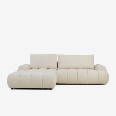 Narożnik rozkładany kremowy BELLINI M lewy