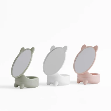 Bílé kosmetické zrcátko