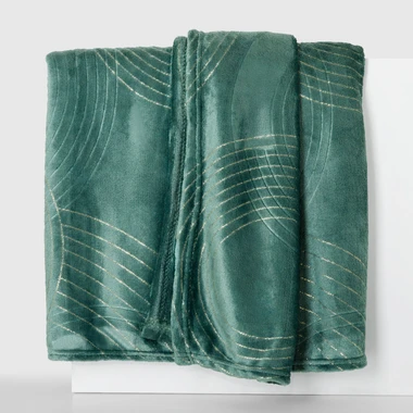 Tmavě zelená deka CHEVAL 130x160 cm