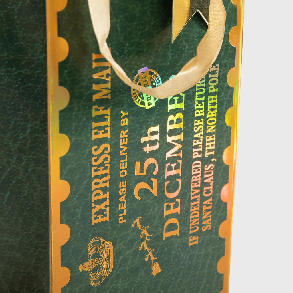 Dárková taška na láhev Vánoční expres MIX