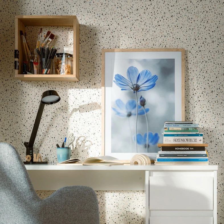 Obraz modré květiny BLUE NATURE I 53x73 cm